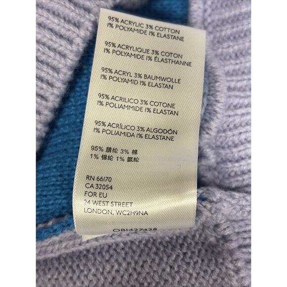 BDG Urban Outfitters Half-Zip Jesse Pullover Sweater Purple/Star Print Sz Small - Picture 5 of 6